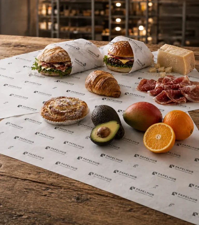 Papel para envolver alimentos personalizado