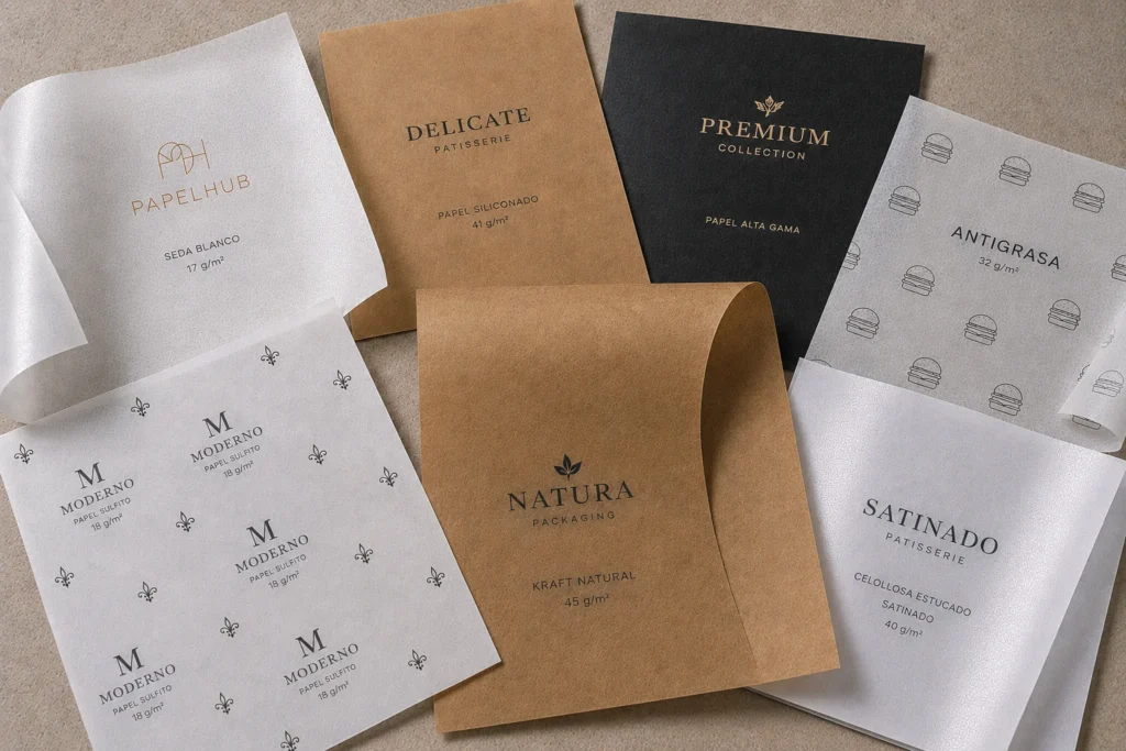 Tipos de papel personalizado