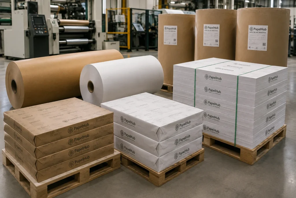 Papel para uso industrial