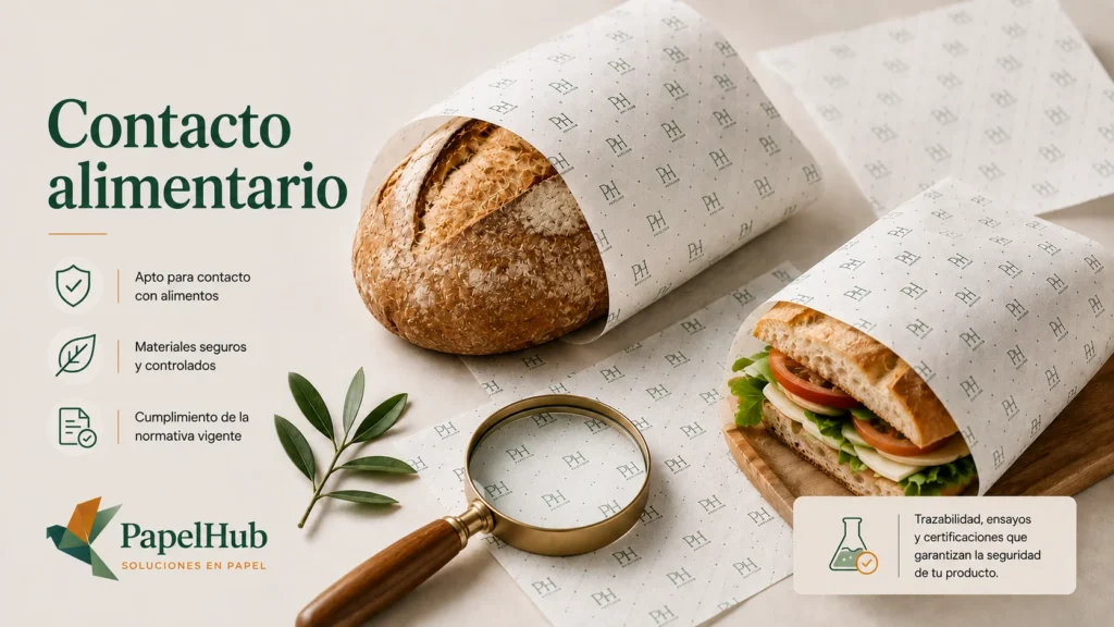 Papel para contacto alimentario